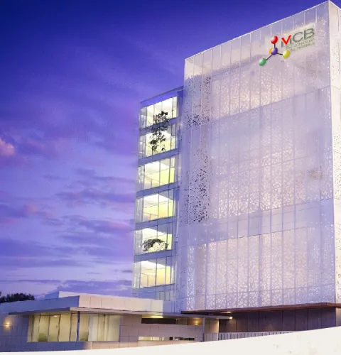 Mingchyi Biotechnology headquarters at dusk