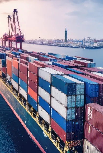 International ingredient trade (port container shipping)