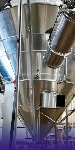 Spray-drying process diagram
